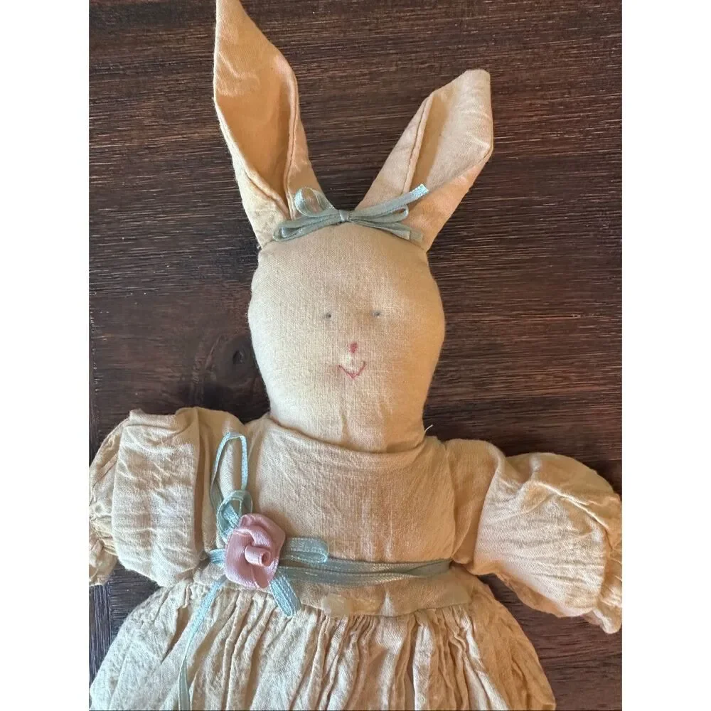 Vintage handmade cloth bunny doll